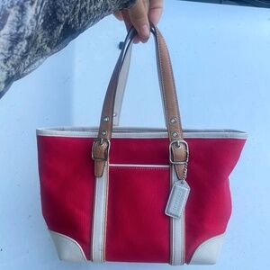 Vintage mini Hamptons coach bag